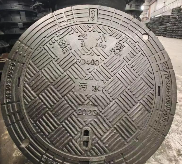 阜宁球墨铸铁防沉降井盖展示